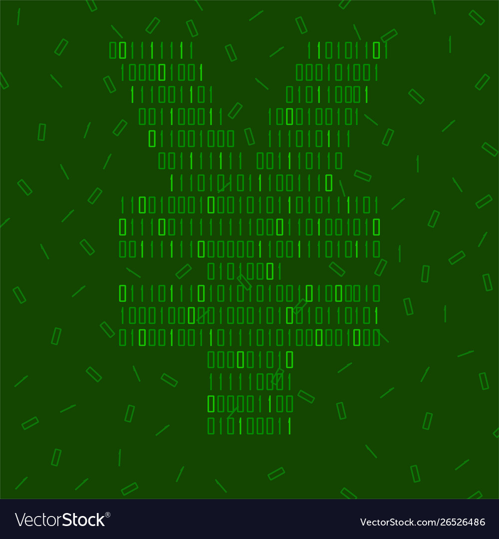 Abstract sign yuan binary code technology Vector Image Abstract sign yuan binary code technology