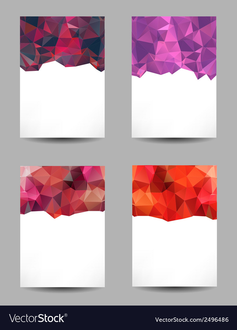 Backgrounds with abstract triangles