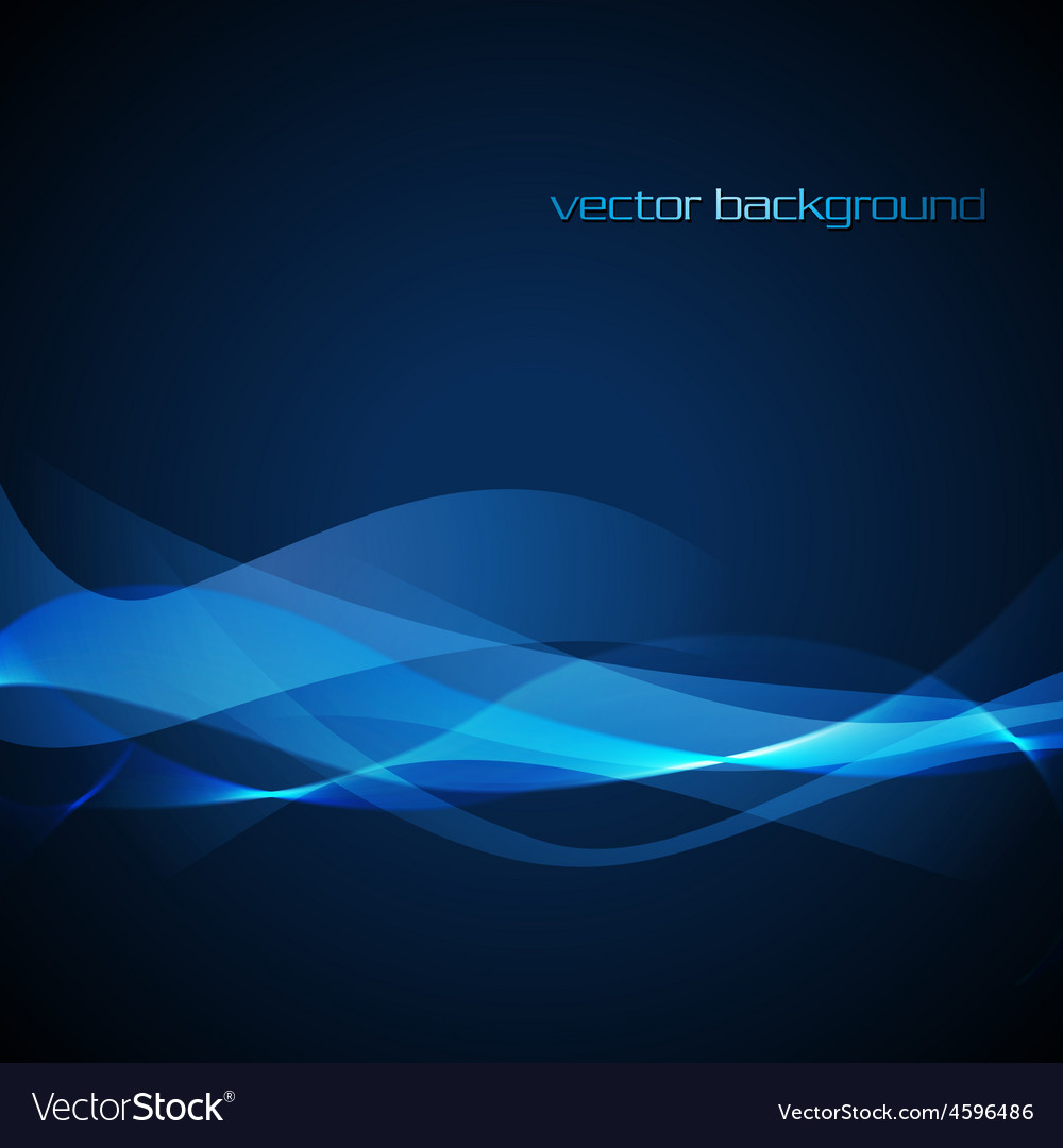 Blue wave Royalty Free Vector Image - VectorStock