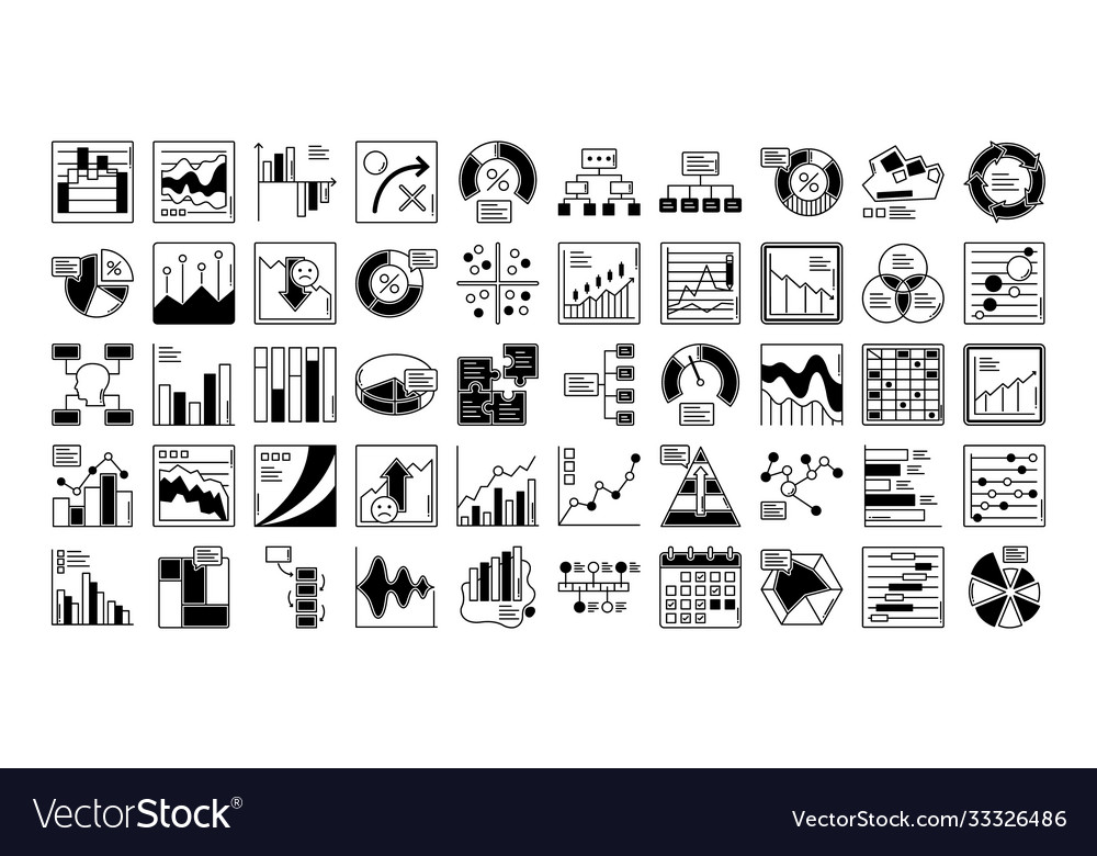 Graph icons set every single icon can easi