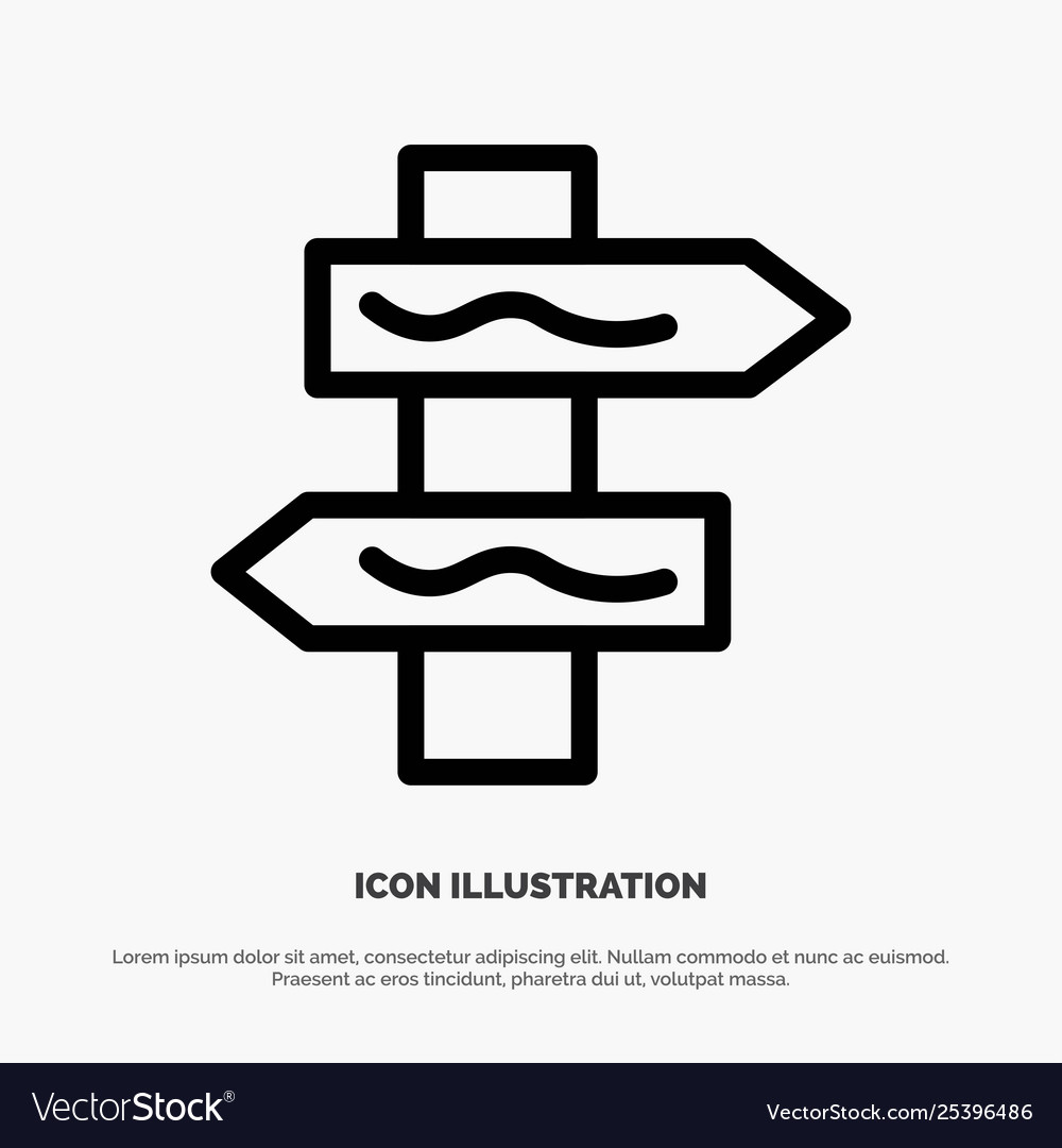 Index navigation road line icon
