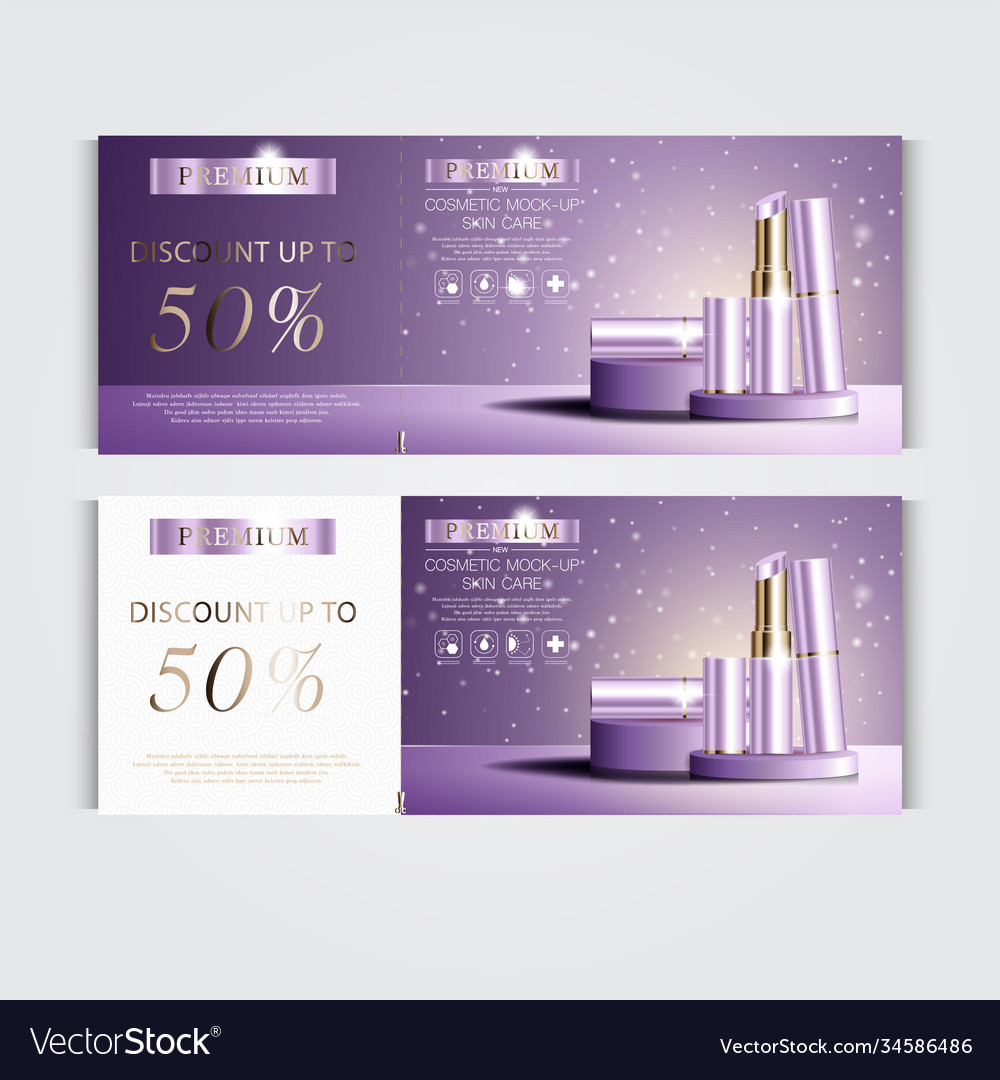 Luxury Cosmetic Gift Voucher - Purple & Gold