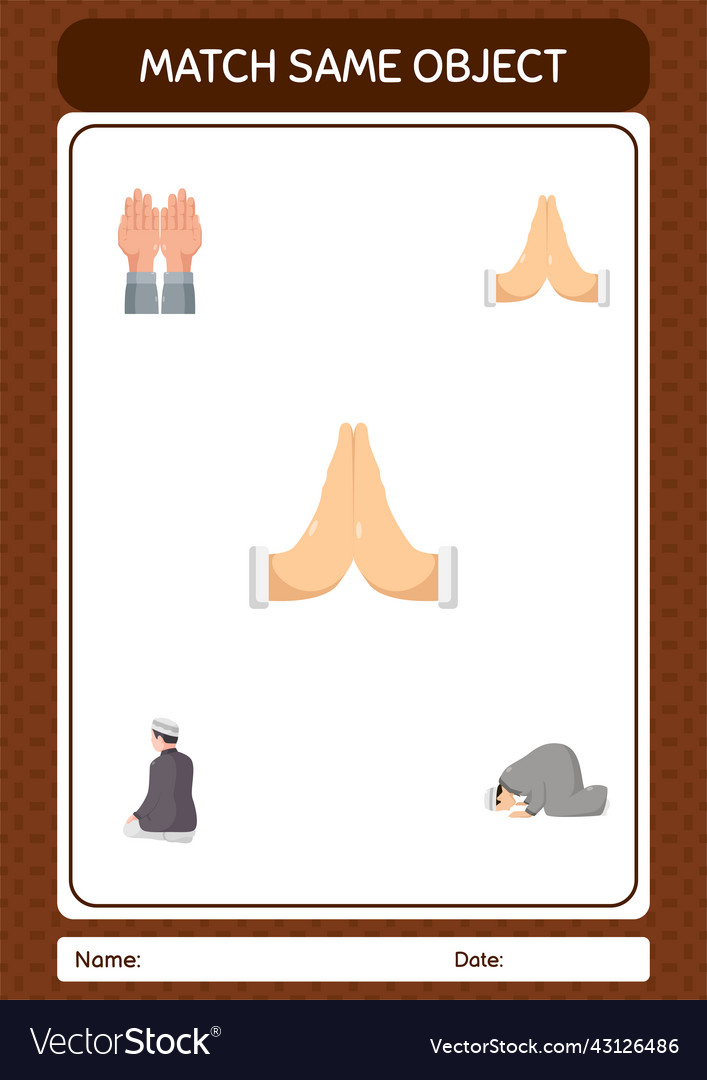 Match with same object game ramadan icon