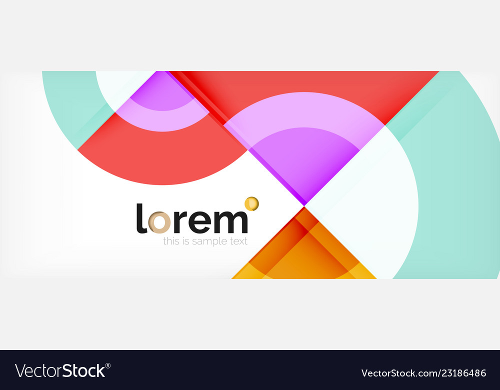 Modern geometric circles abstract background