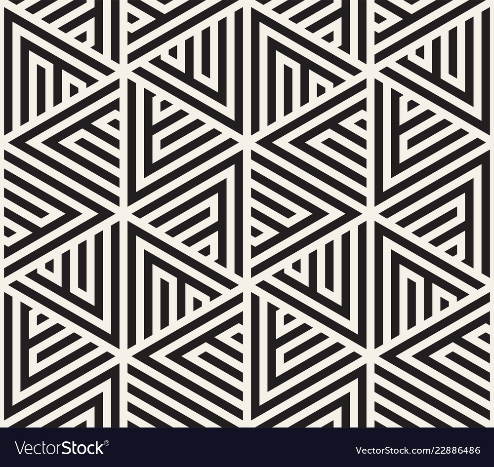 Modern Striped Triangle Pattern