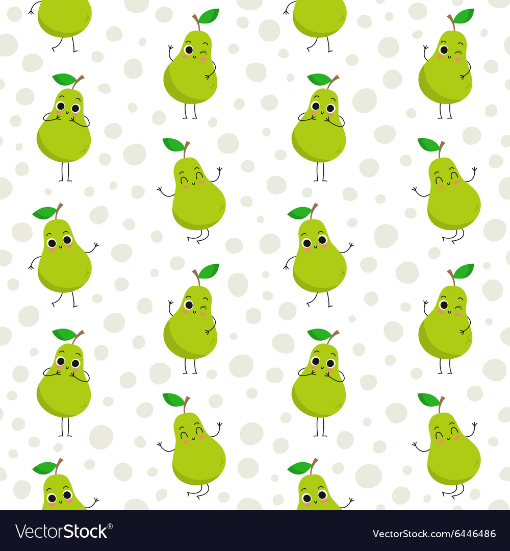 Pears seamless pattern