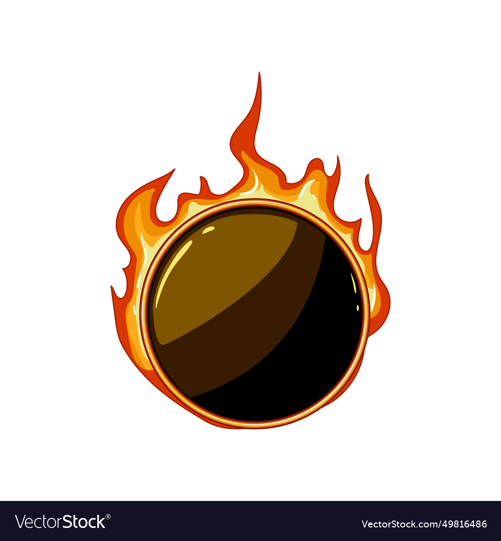 Play Fire Game Button Cartoon Royalty Free Vector Image