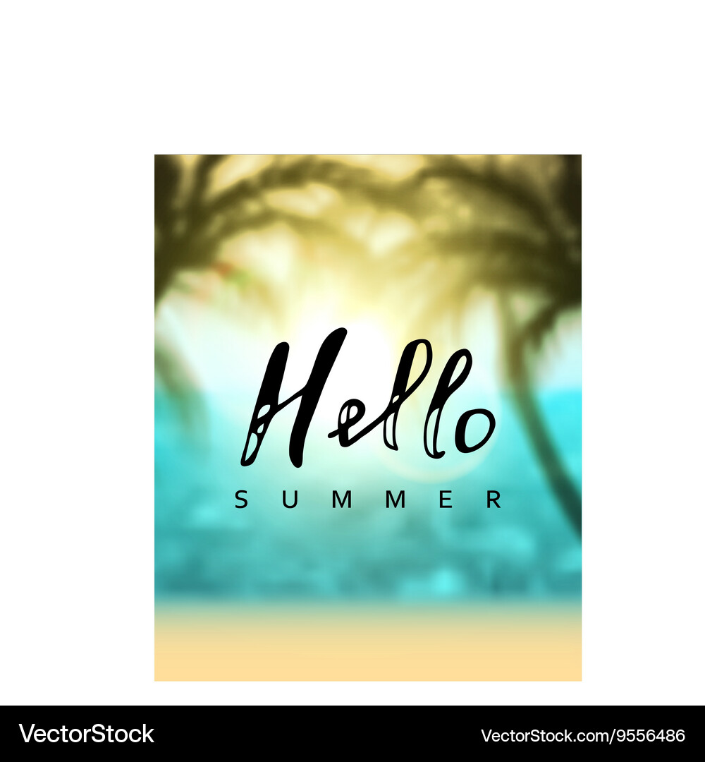 Summer poster Royalty Free Vector Image - VectorStock