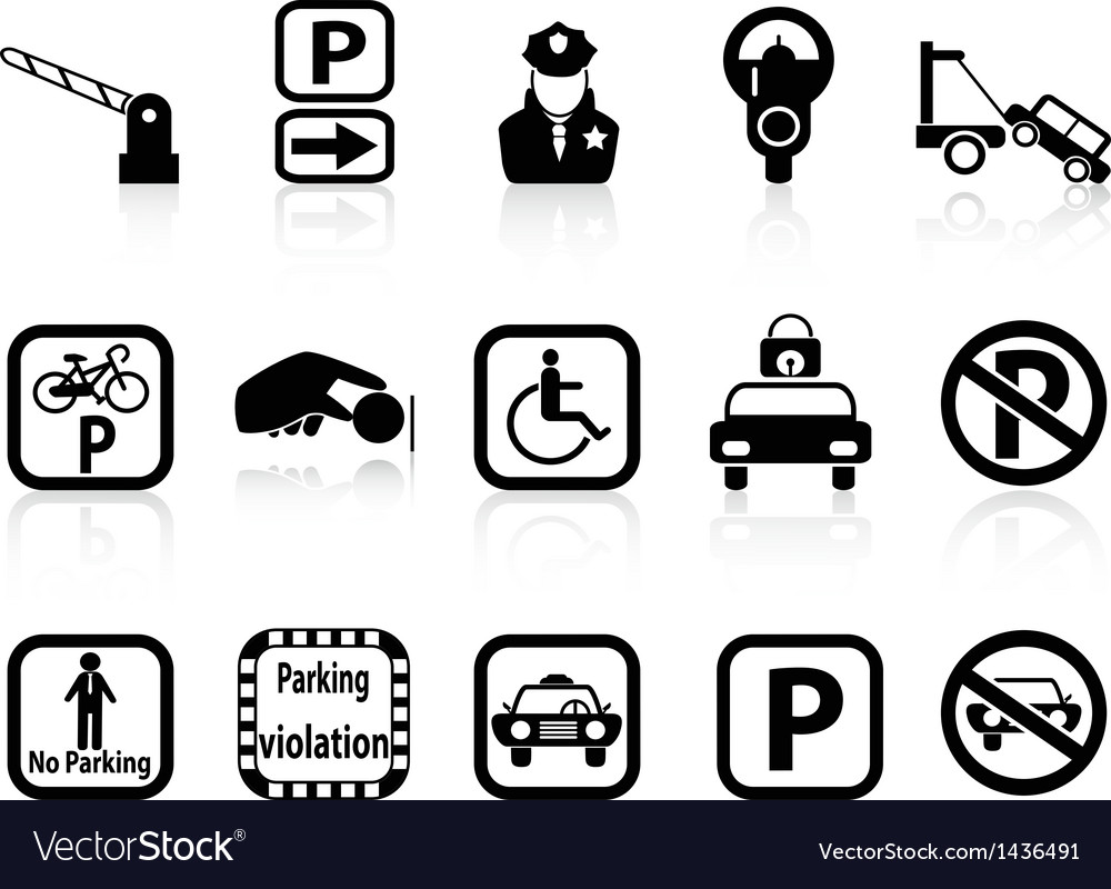 Car parking icons