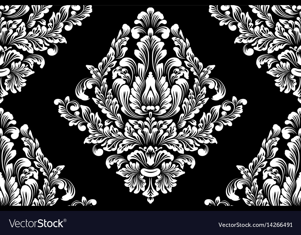 Damask seamless pattern element classical luxury