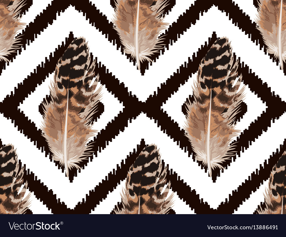 Feather seamless pattern