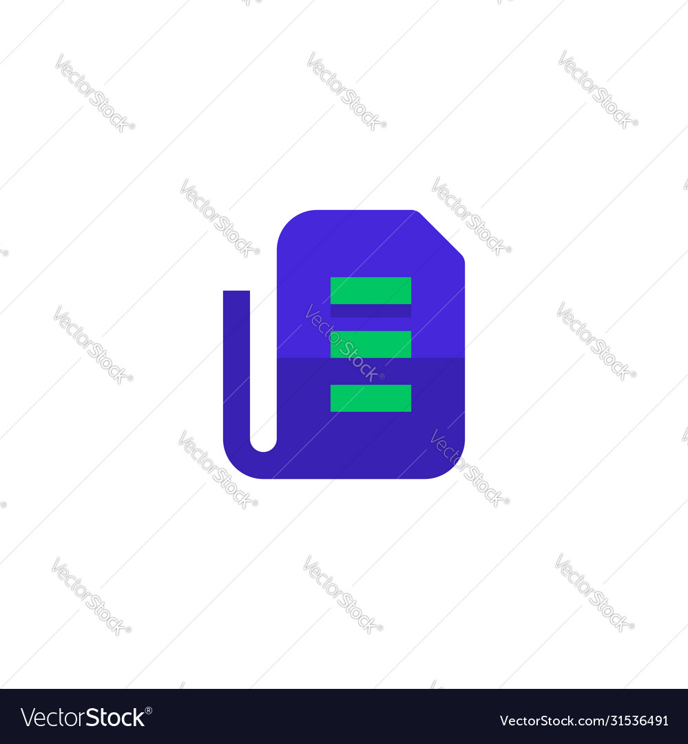 Paper task icon design for job symbol simple vector image Paper task icon design for job symbol simple