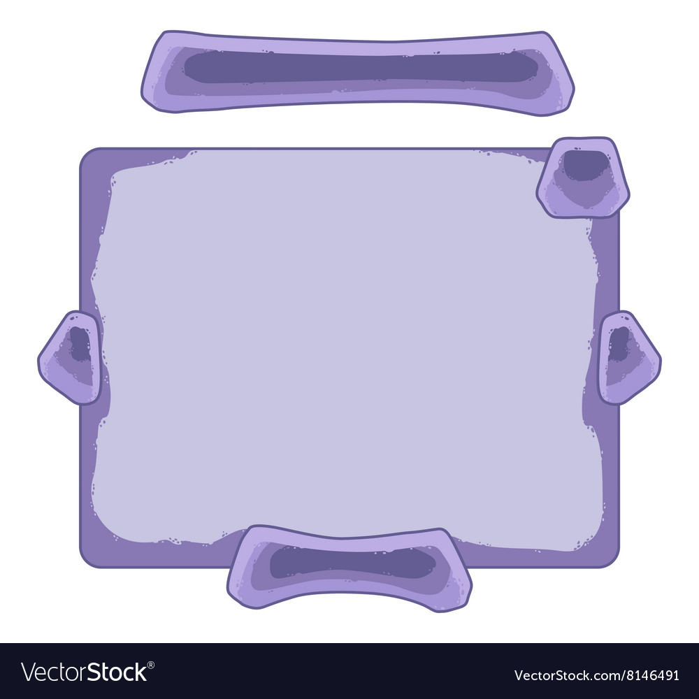 Set of cartoon buttons gui elements