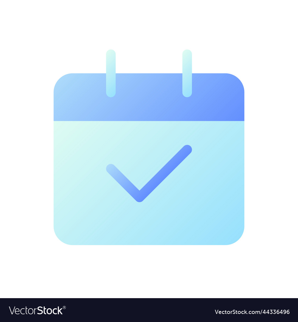 Calendar pixel perfect flat gradient two-color ui vector image Calendar pixel perfect flat gradient two-color ui