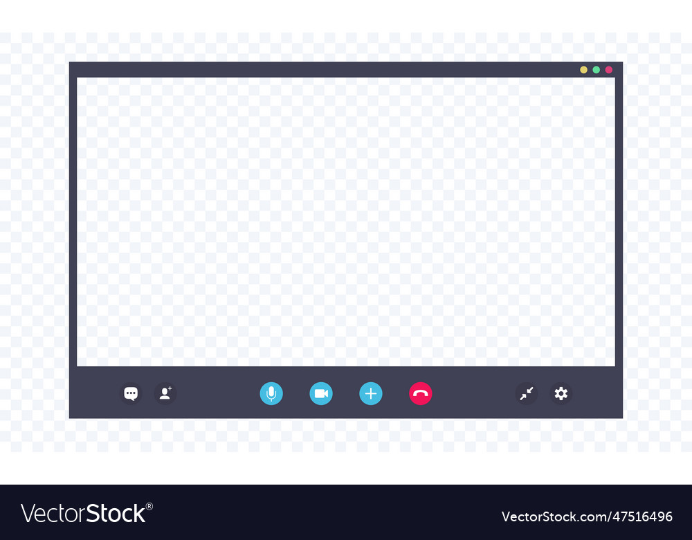 Call screen template on transparent background
