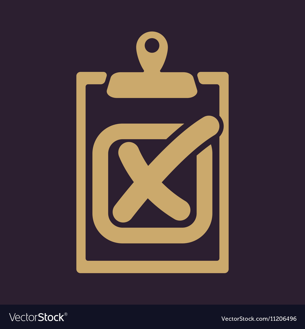 Checklist icon clipboard and failed task