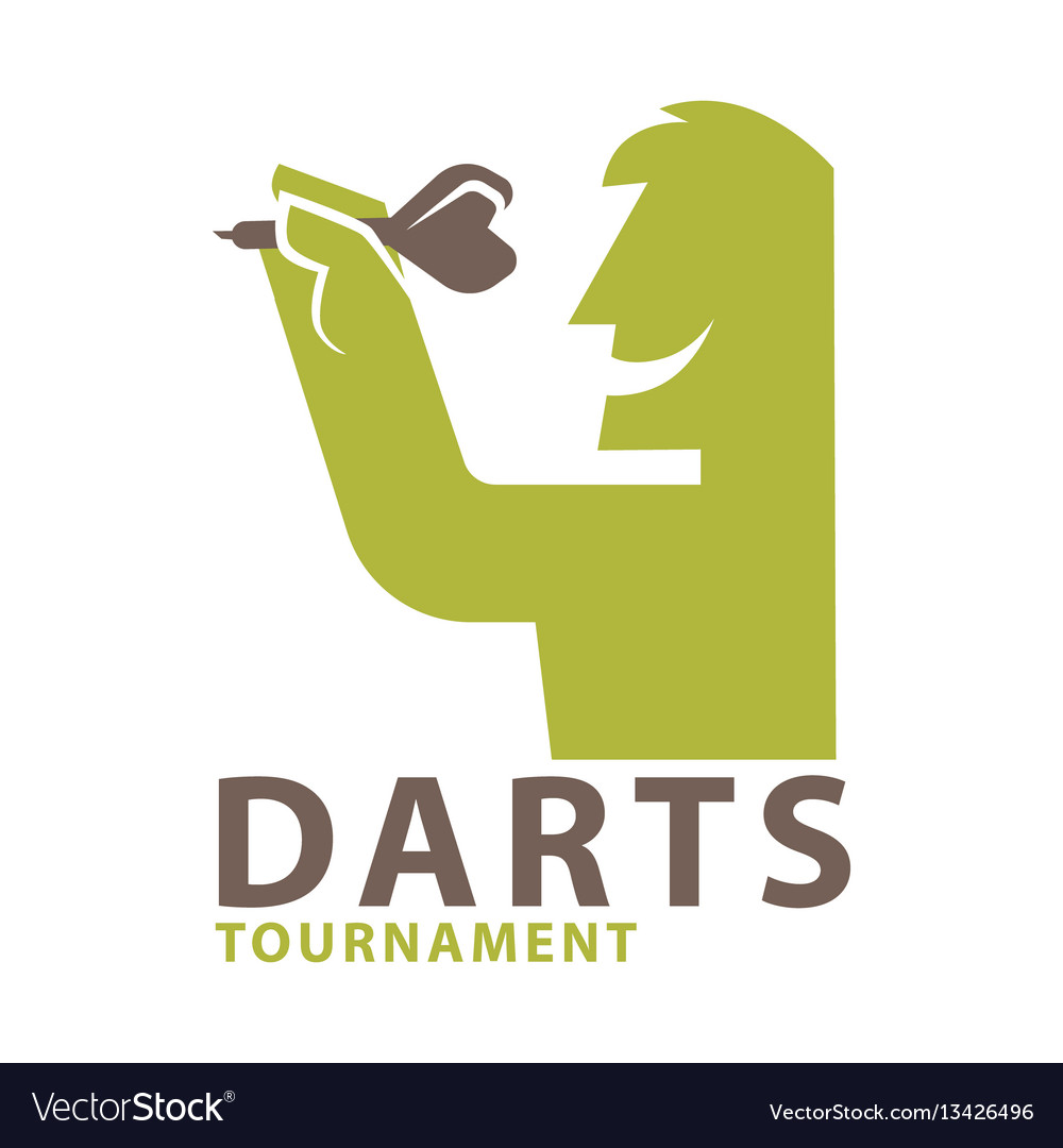 Darts Championship Logo Template Royalty Free Vector Image Darts Championship Logo Template Vector Image