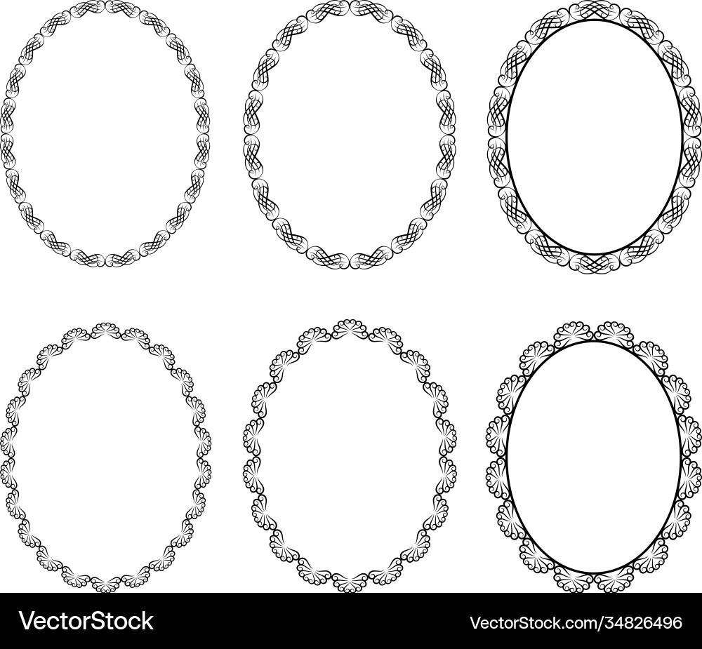 Decorative frames Royalty Free Vector Image - VectorStock
