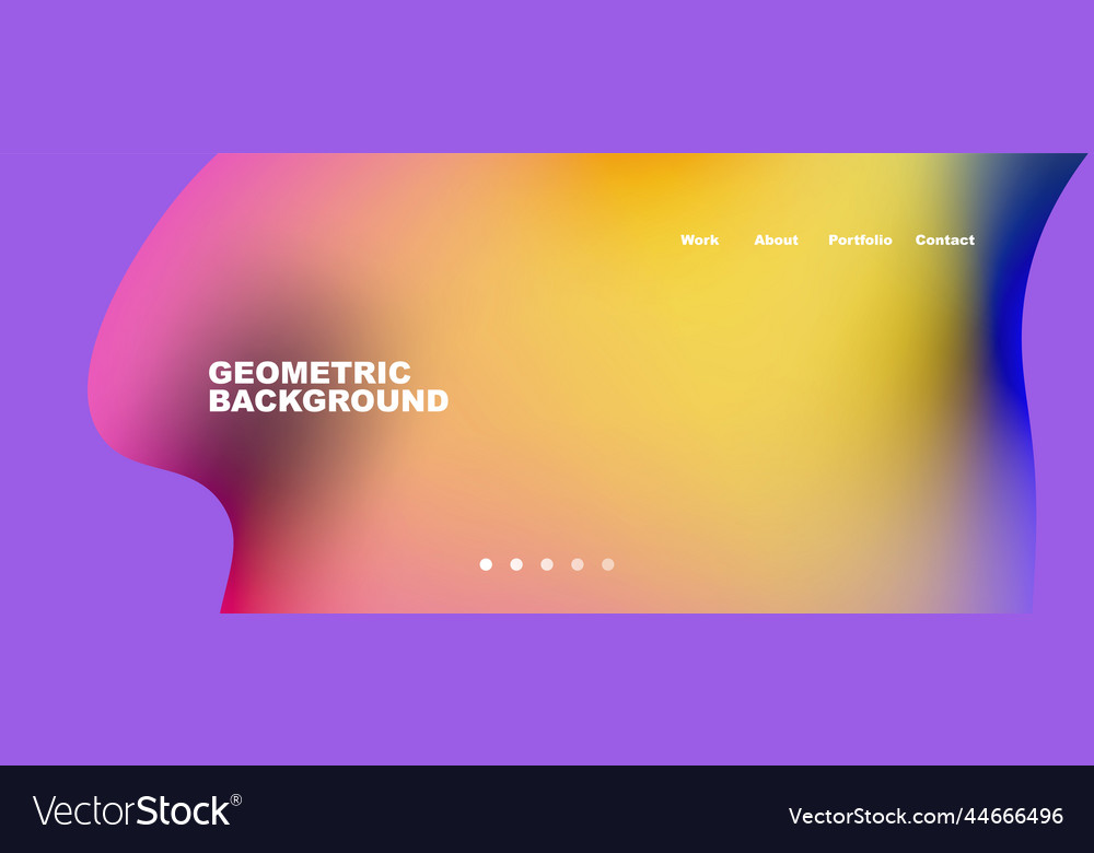 Flowing gradient colors and round elements Vector Image Flowing gradient colors and round elements