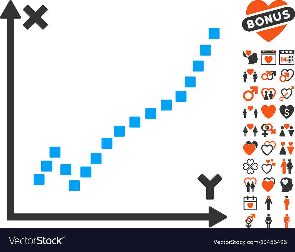 Function plot icon with lovely bonus Vector Image Function plot icon with lovely bonus