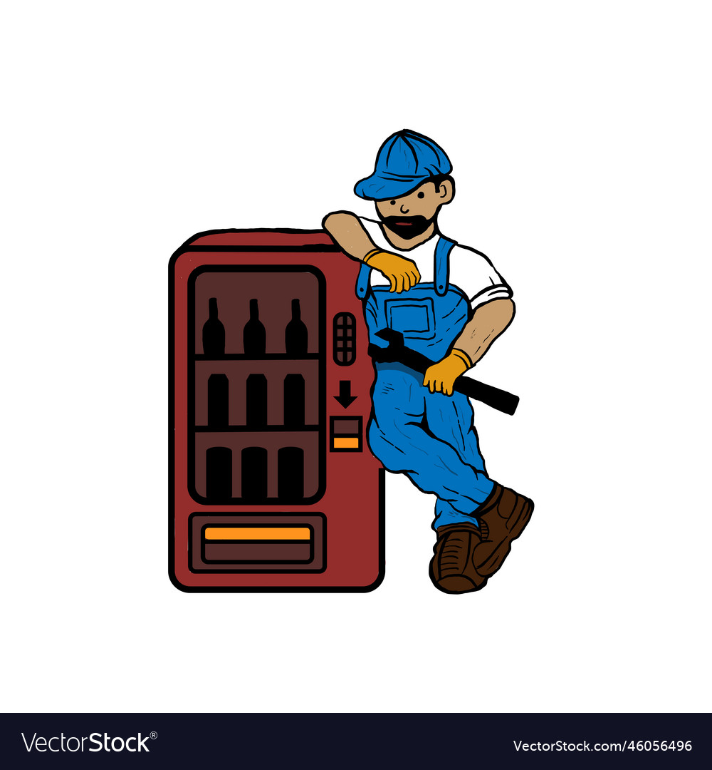 refrigerator-repair-man-service-logo-design-vector-image