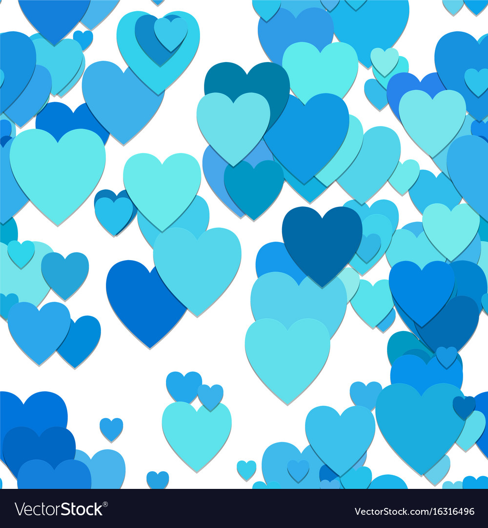 Seamless heart pattern background - design
