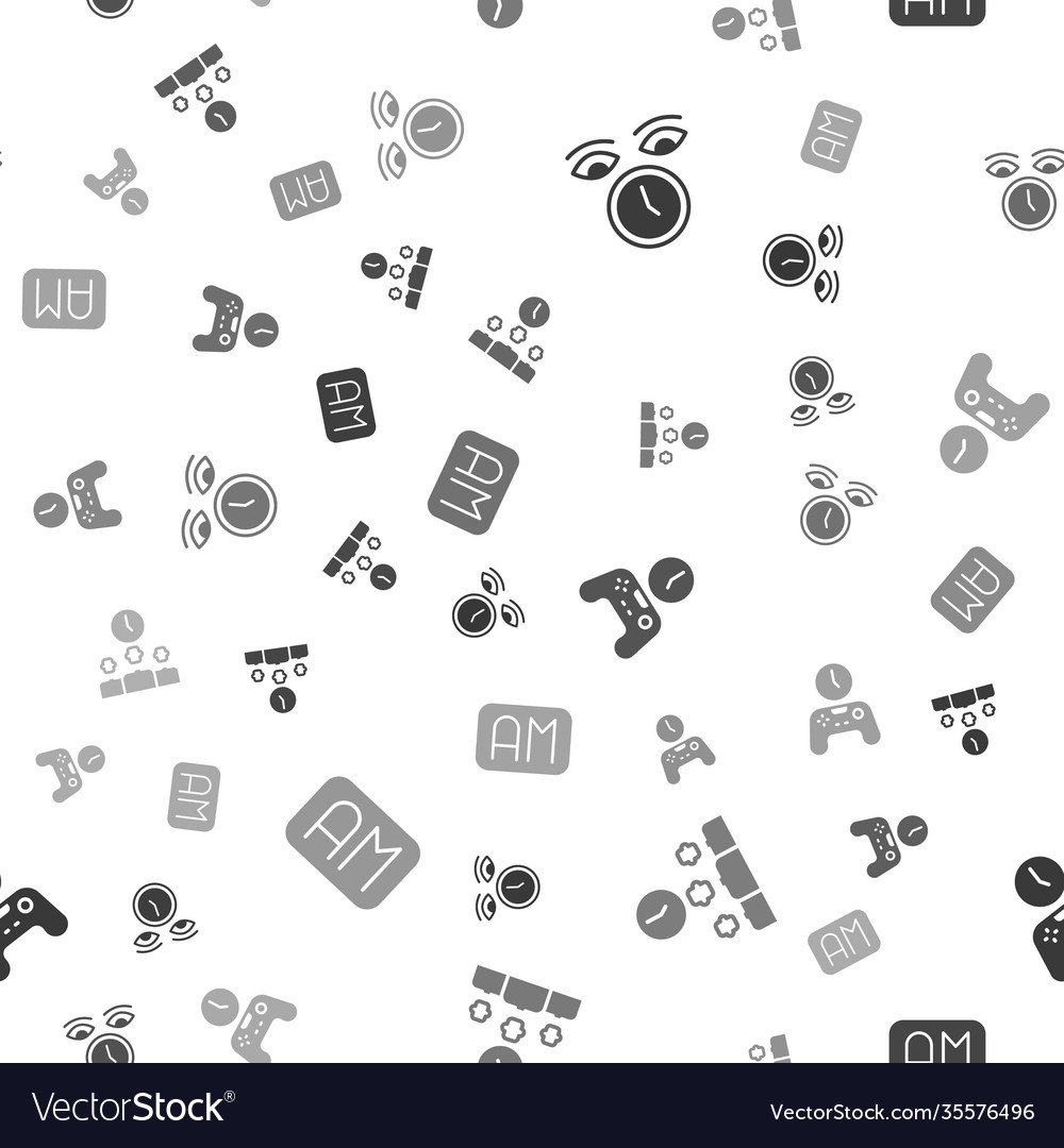 Set clock time management gamepad Vector Image Set clock time management gamepad