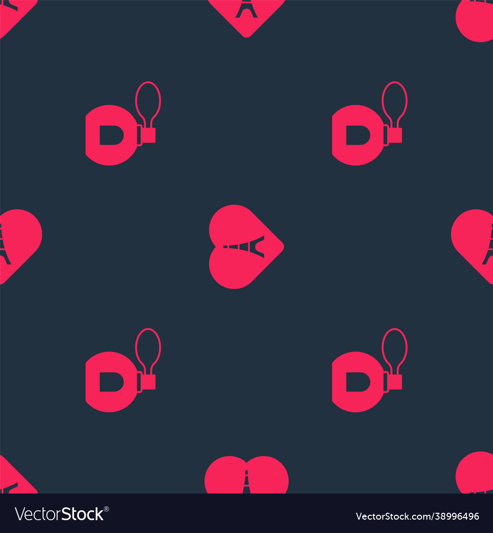 Set perfume and eiffel tower with heart Vector Image Set perfume and eiffel tower with heart