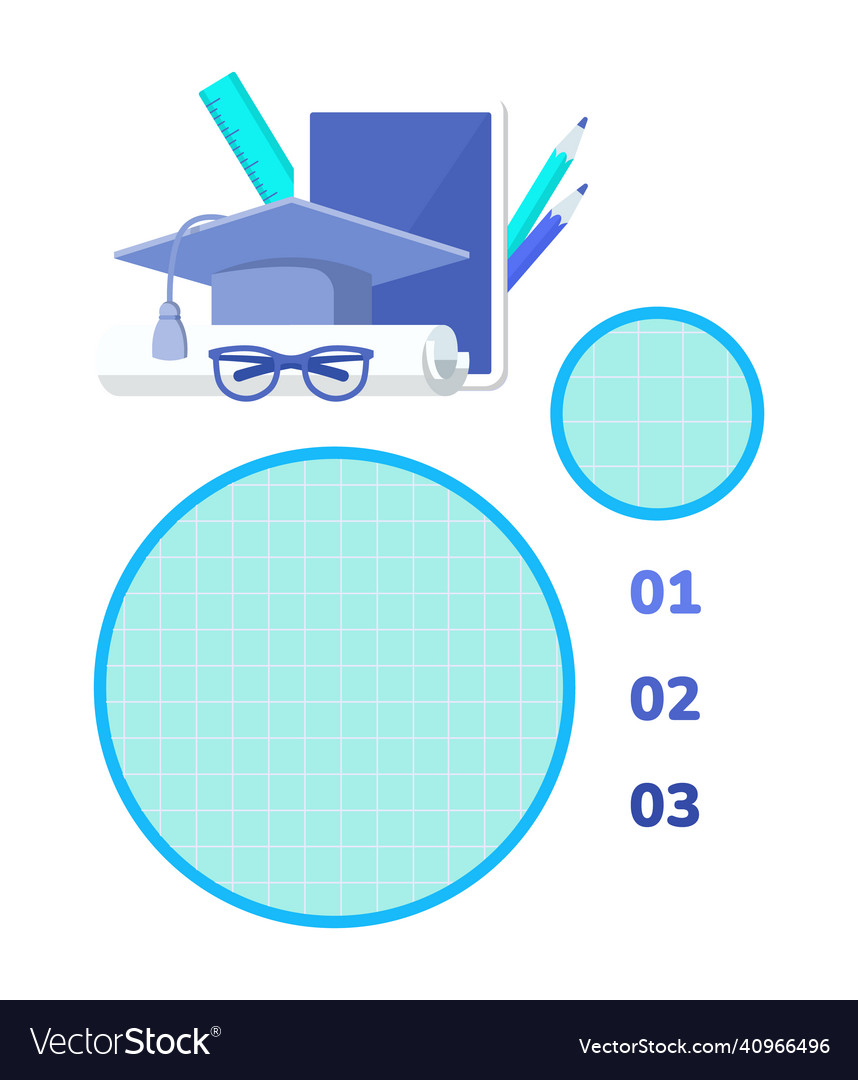 Studying and learning infographic chart design Vector Image Studying and learning infographic chart design