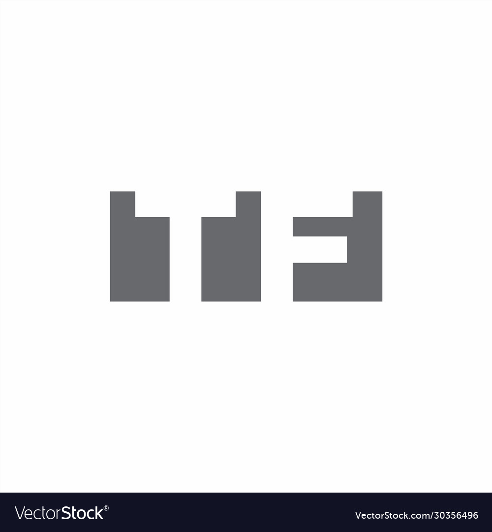 Tf logo monogram with negative space style design