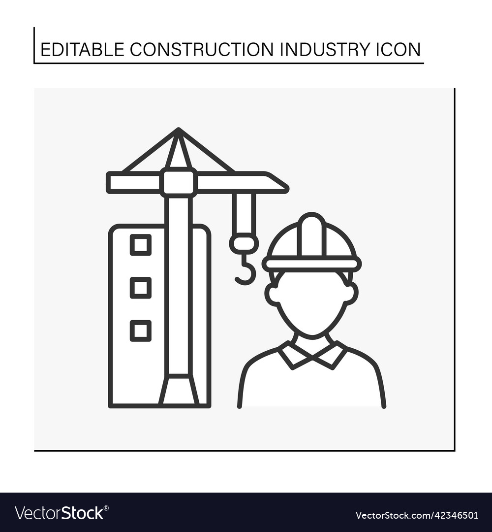Building process line icon