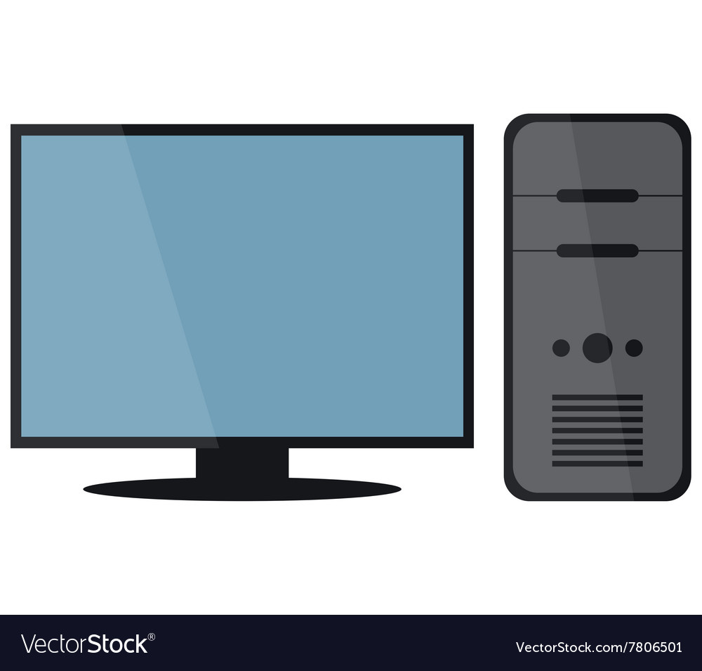 Computer with monitor