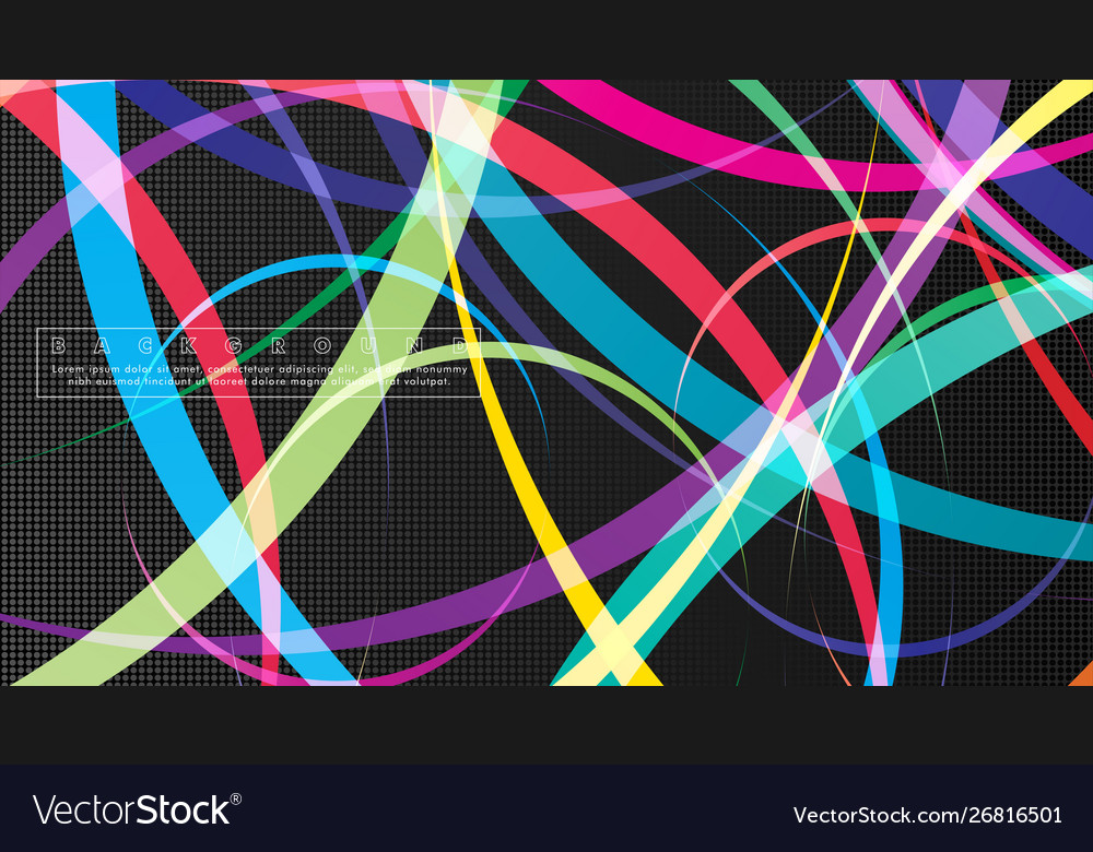 Curved abstract design with background Vector Image Curved abstract design with background