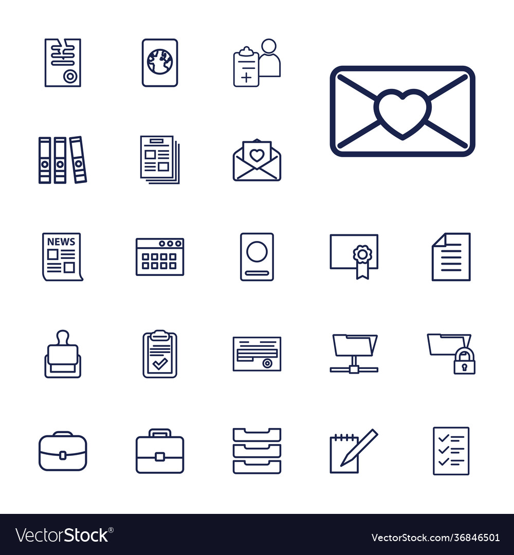 Document icons Vector Image Document icons