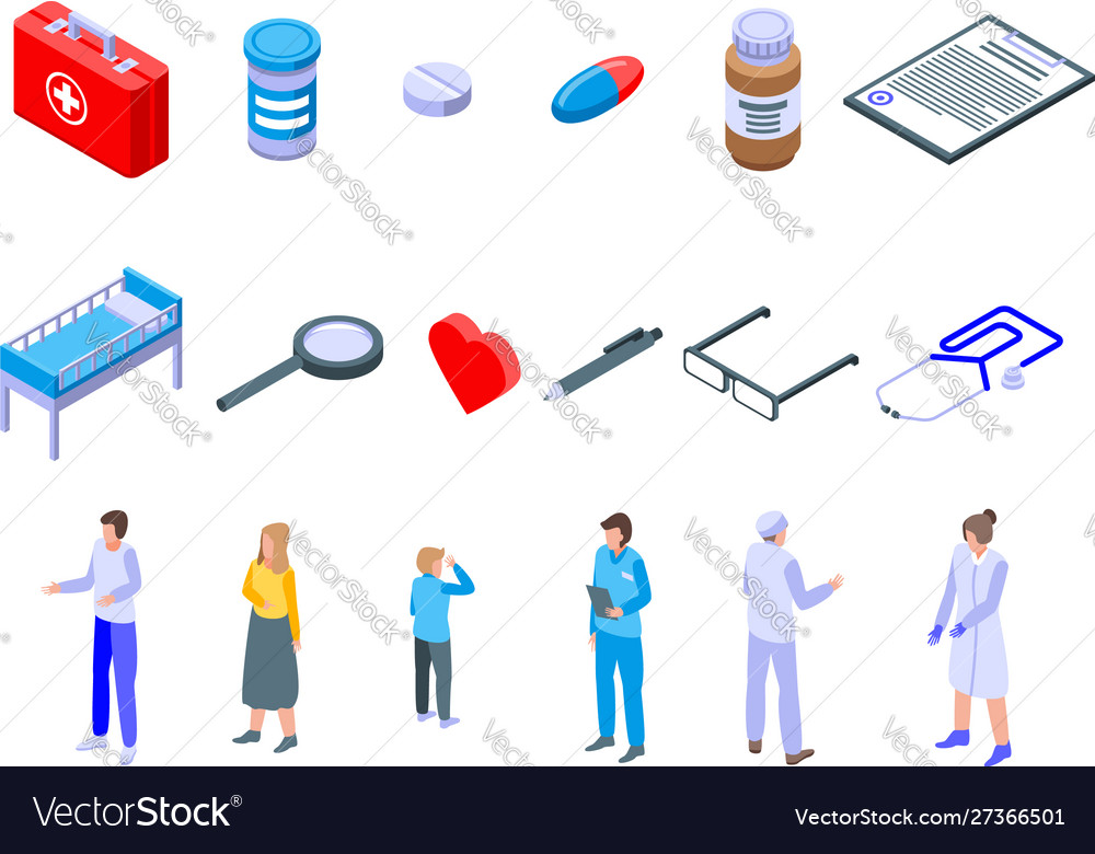 Isometric Nursing Home Vector Images 74