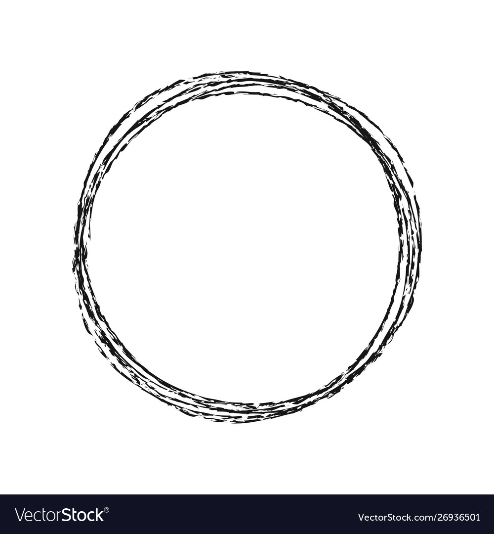 Download Hand drawn circle line sketch set circular Vector Image