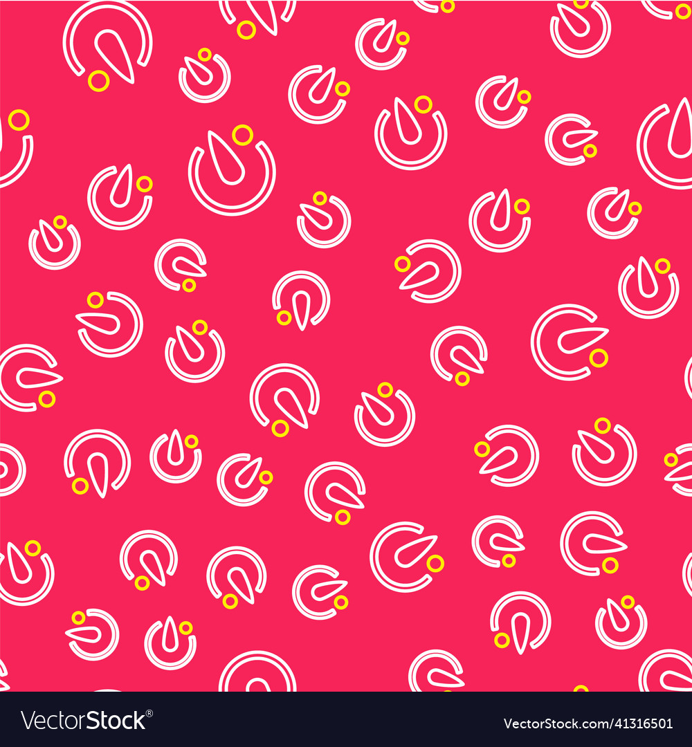 Line camera timer icon isolated seamless pattern