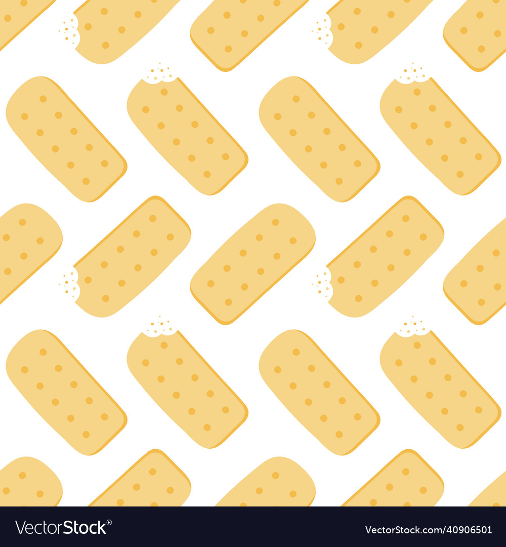Shortbread cookies seamless pattern