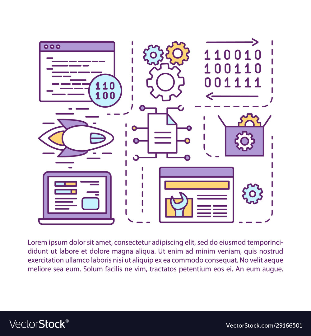 Software development article page template