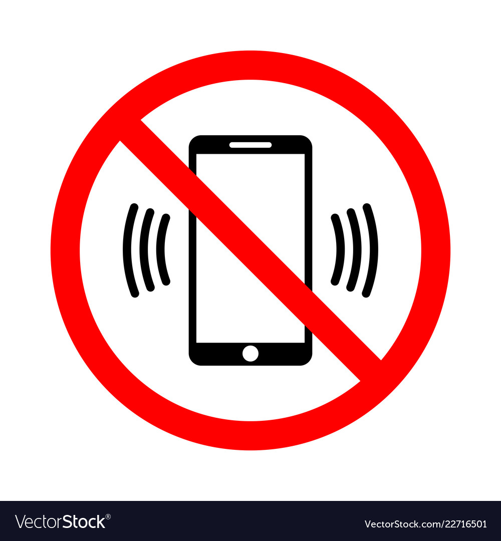 use-a-mobile-phone-is-prohibited-royalty-free-vector-image