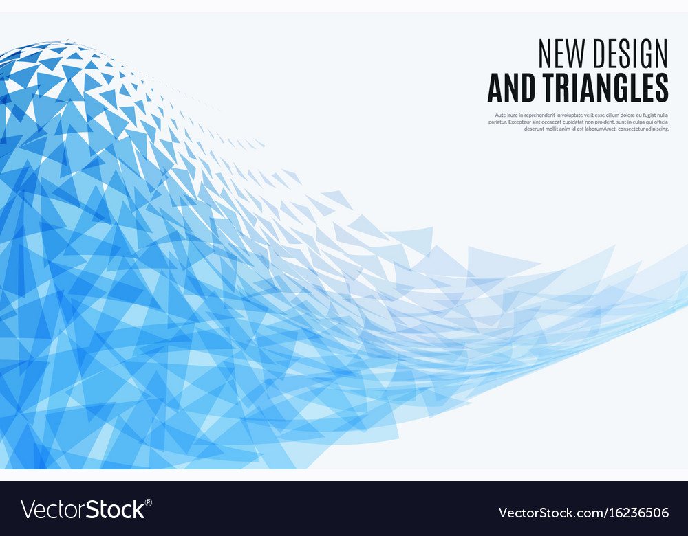 Abstract design background with triangles