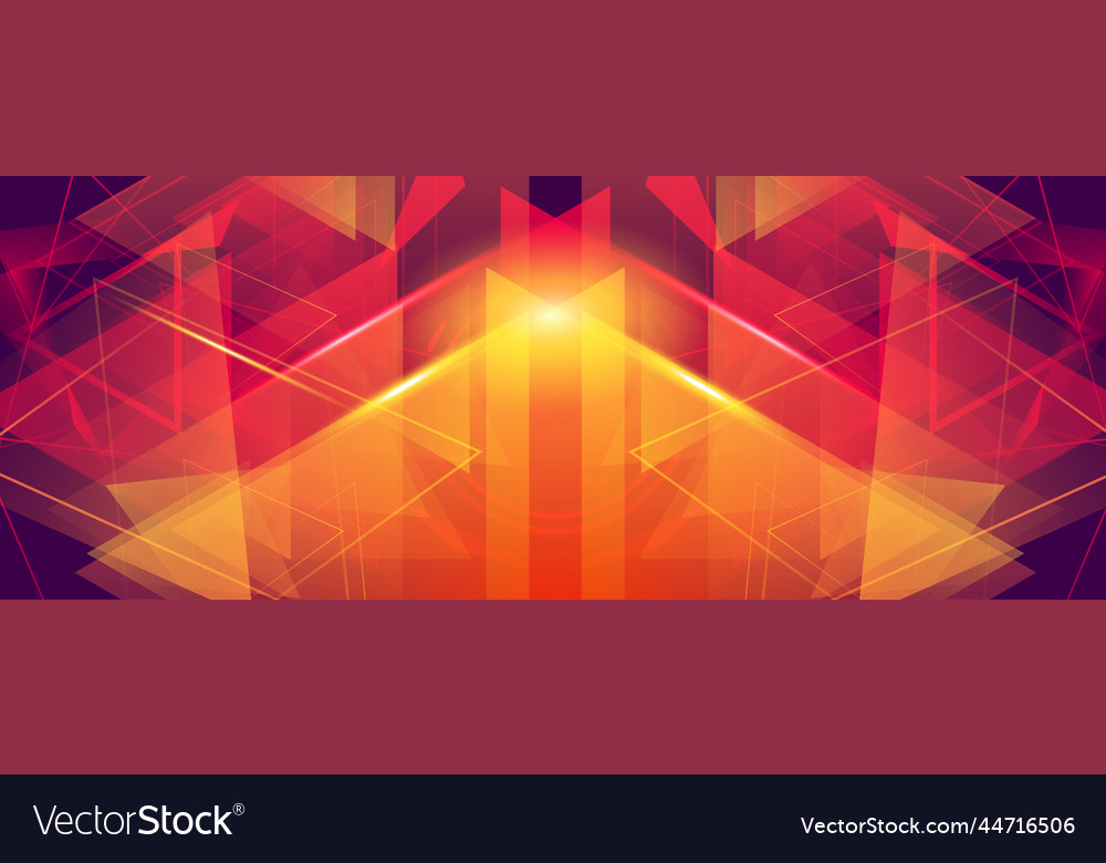 Abstract fractal geometric triangle shape