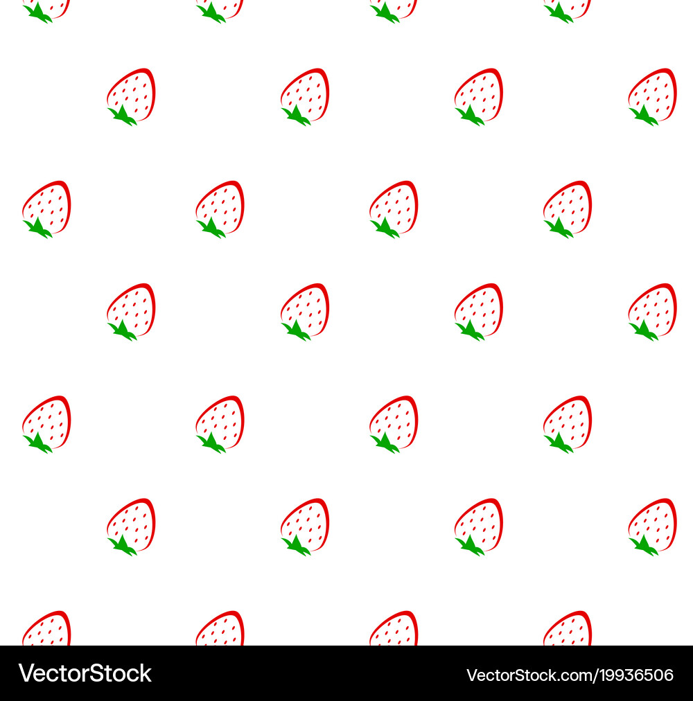 Abstract strawberry seamless pattern Royalty Free Vector