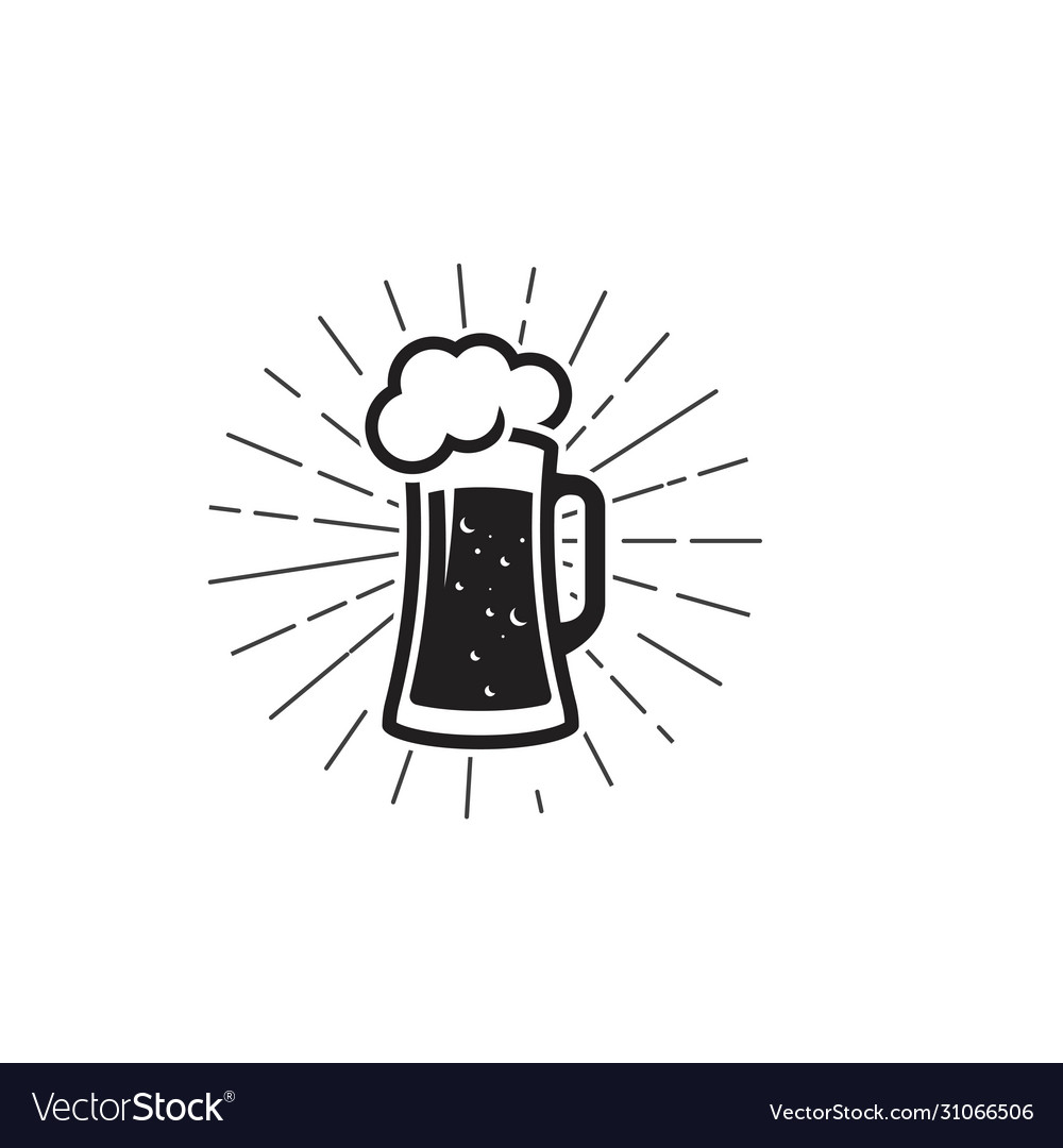 Beer craft design Royalty Free Vector Image - VectorStock