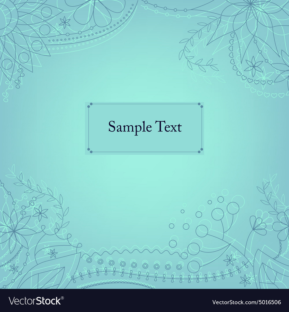 Blue background with frame Royalty Free Vector Image