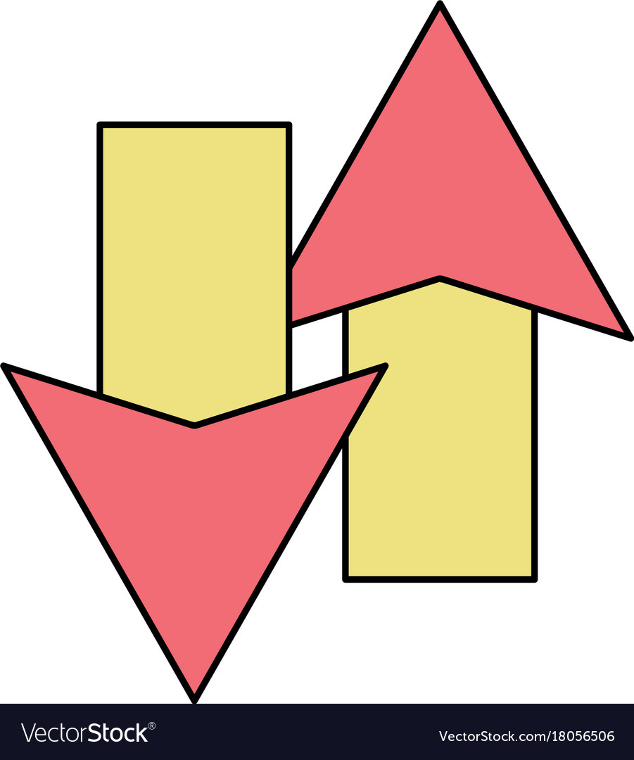 Color arrows loading in process icon