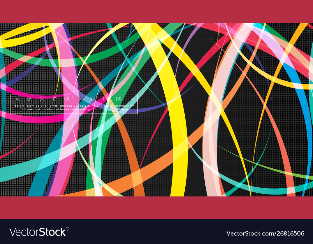 Curved abstract design with background Vector Image Curved abstract design with background