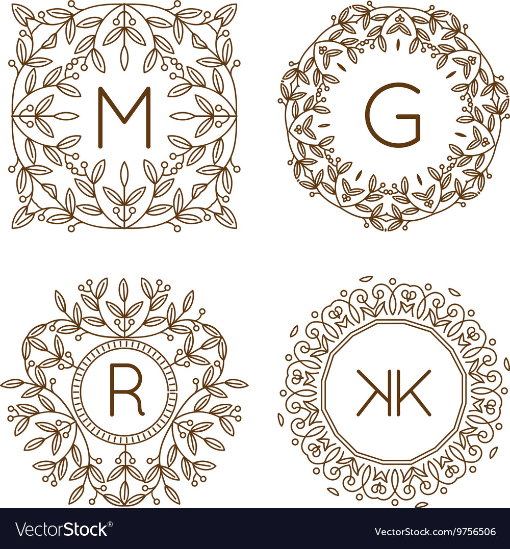 Monogram bage logo