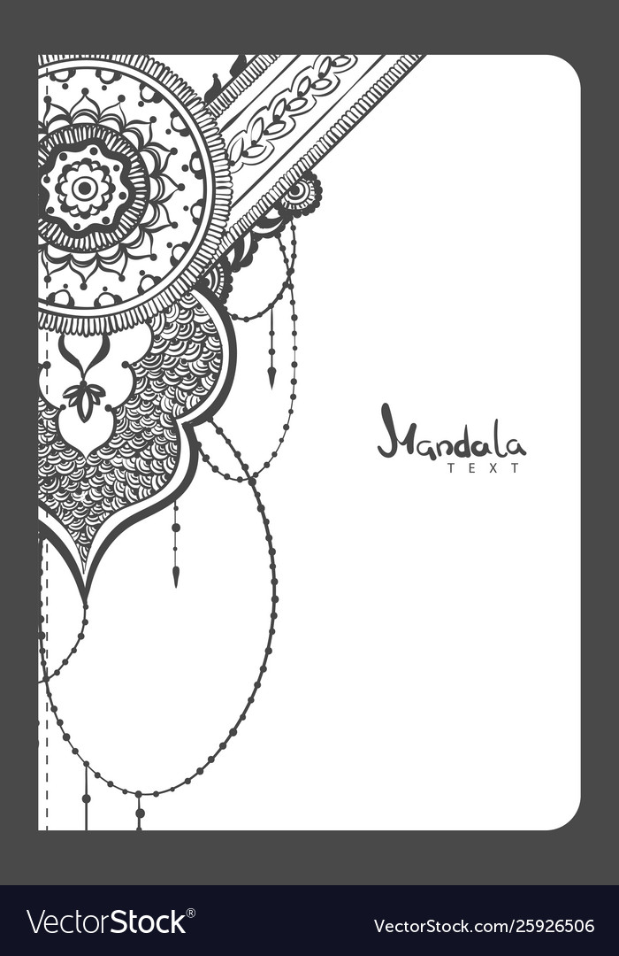 Notebook mehndi pattern