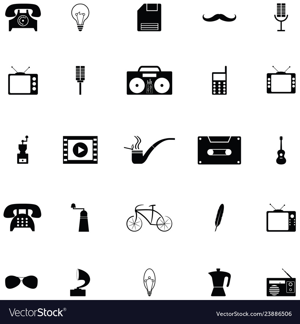 Retro icon set